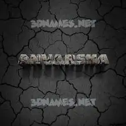 anvarsha in Cracked Stone style - 3D name wallpaper