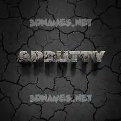 apputty in Cracked Stone style - 3D name wallpaper