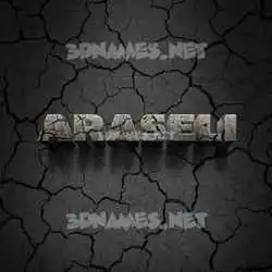 araseli in Cracked Stone style - 3D name wallpaper