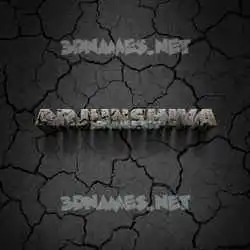 arjunshiva in Cracked Stone style - 3D name wallpaper