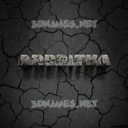 arppitha in Cracked Stone style - 3D name wallpaper