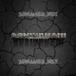 arvindhani in Cracked Stone style - 3D name wallpaper