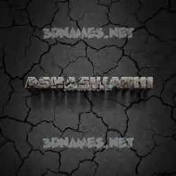 ashaswathi in Cracked Stone style - 3D name wallpaper
