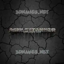 ashleetanner in Cracked Stone style - 3D name wallpaper