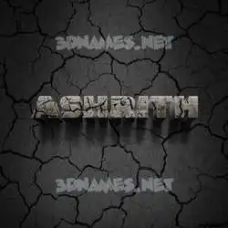 ashrith in Cracked Stone style - 3D name wallpaper