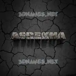 asrekha in Cracked Stone style - 3D name wallpaper
