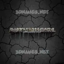 autumngirl in Cracked Stone style - 3D name wallpaper