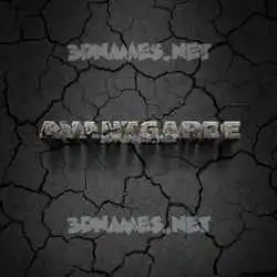 avantgarde in Cracked Stone style - 3D name wallpaper