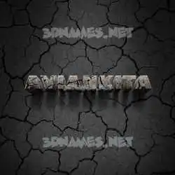 aviankita in Cracked Stone style - 3D name wallpaper