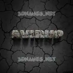 avirup in Cracked Stone style - 3D name wallpaper