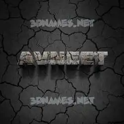 avneet in Cracked Stone style - 3D name wallpaper