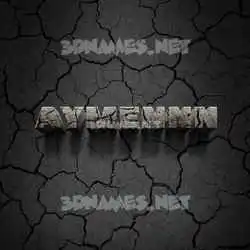 aymennn in Cracked Stone style - 3D name wallpaper