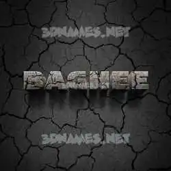 baghee in Cracked Stone style - 3D name wallpaper