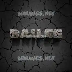 bailee in Cracked Stone style - 3D name wallpaper