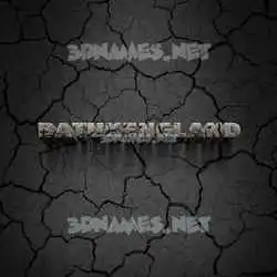 batukengland in Cracked Stone style - 3D name wallpaper