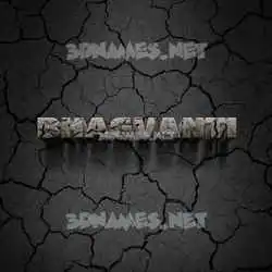 bhagvanti in Cracked Stone style - 3D name wallpaper