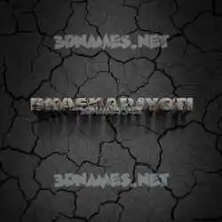 bhaskarjyoti in Cracked Stone style - 3D name wallpaper