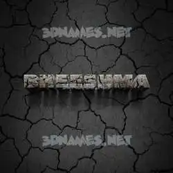 bheeshma in Cracked Stone style - 3D name wallpaper