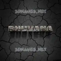 bhuvana in Cracked Stone style - 3D name wallpaper