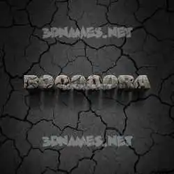 booooora in Cracked Stone style - 3D name wallpaper