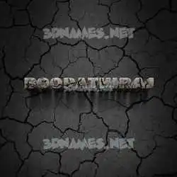 boopathiraj in Cracked Stone style - 3D name wallpaper
