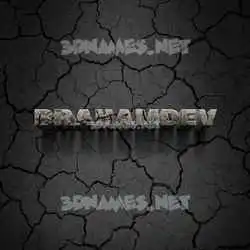 brahamdev in Cracked Stone style - 3D name wallpaper