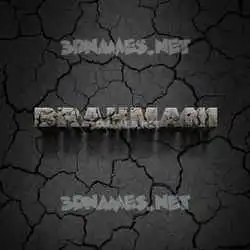 brahmani in Cracked Stone style - 3D name wallpaper
