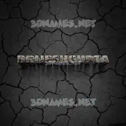brijeshgupta in Cracked Stone style - 3D name wallpaper