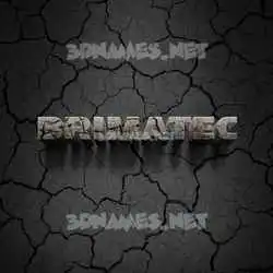 brimatec in Cracked Stone style - 3D name wallpaper