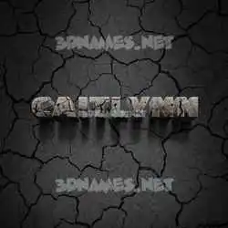 caitlynn in Cracked Stone style - 3D name wallpaper