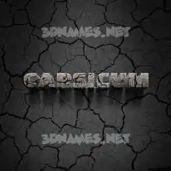 capsicum in Cracked Stone style - 3D name wallpaper