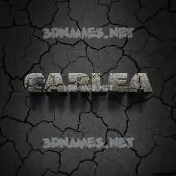 carlea in Cracked Stone style - 3D name wallpaper