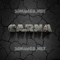 carna in Cracked Stone style - 3D name wallpaper