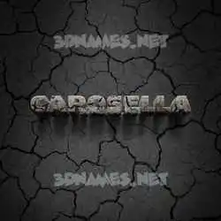 carosella in Cracked Stone style - 3D name wallpaper