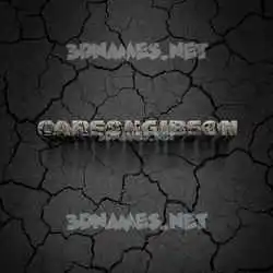 carsongibson in Cracked Stone style - 3D name wallpaper