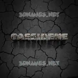 cassidene in Cracked Stone style - 3D name wallpaper