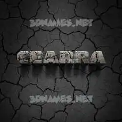 cearra in Cracked Stone style - 3D name wallpaper