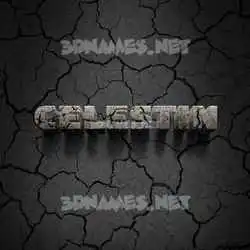 celestin in Cracked Stone style - 3D name wallpaper