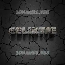 celintje in Cracked Stone style - 3D name wallpaper