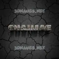 chaimae in Cracked Stone style - 3D name wallpaper
