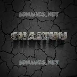 chaituu in Cracked Stone style - 3D name wallpaper