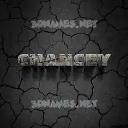 chancey in Cracked Stone style - 3D name wallpaper