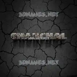 chanchal in Cracked Stone style - 3D name wallpaper