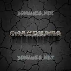 chandhana in Cracked Stone style - 3D name wallpaper