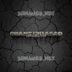 chandiprasad in Cracked Stone style - 3D name wallpaper