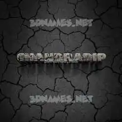 chandradip in Cracked Stone style - 3D name wallpaper