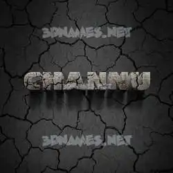 channu in Cracked Stone style - 3D name wallpaper
