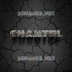 chantel in Cracked Stone style - 3D name wallpaper