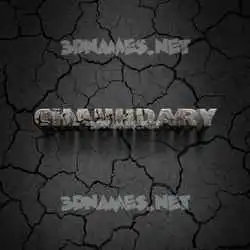 chauhdary in Cracked Stone style - 3D name wallpaper