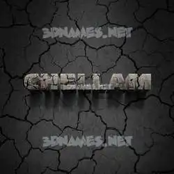 chellam in Cracked Stone style - 3D name wallpaper